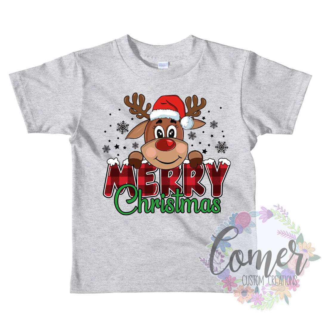 Merry Christmas Reindeer Youth