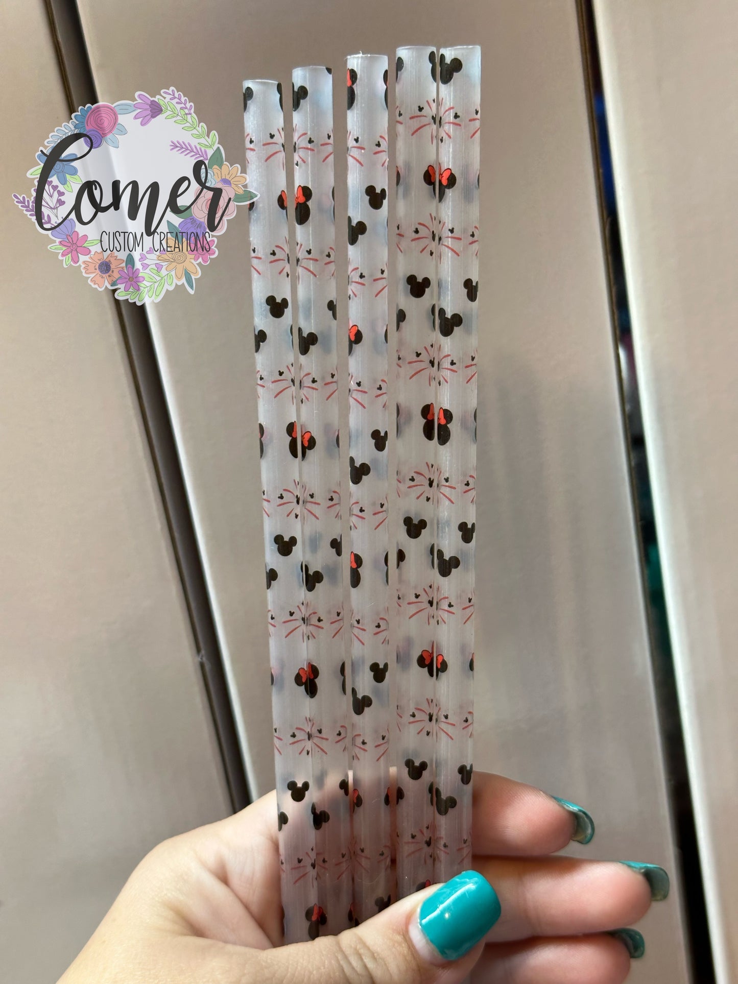 Mouse Fireworks Straw