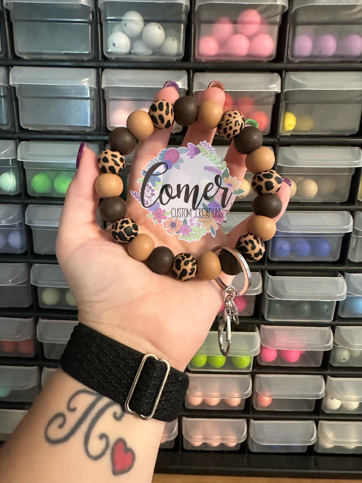 Brown Cow Wristlet