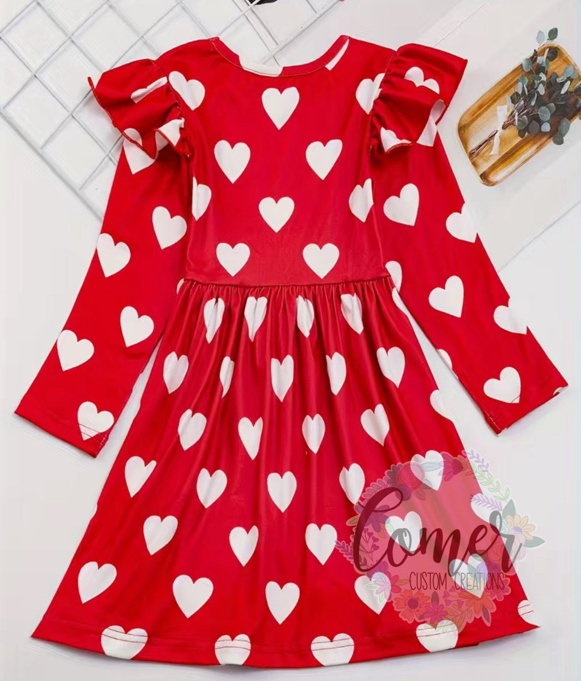 Girls Christmas/Valentines Dress Pre-Order