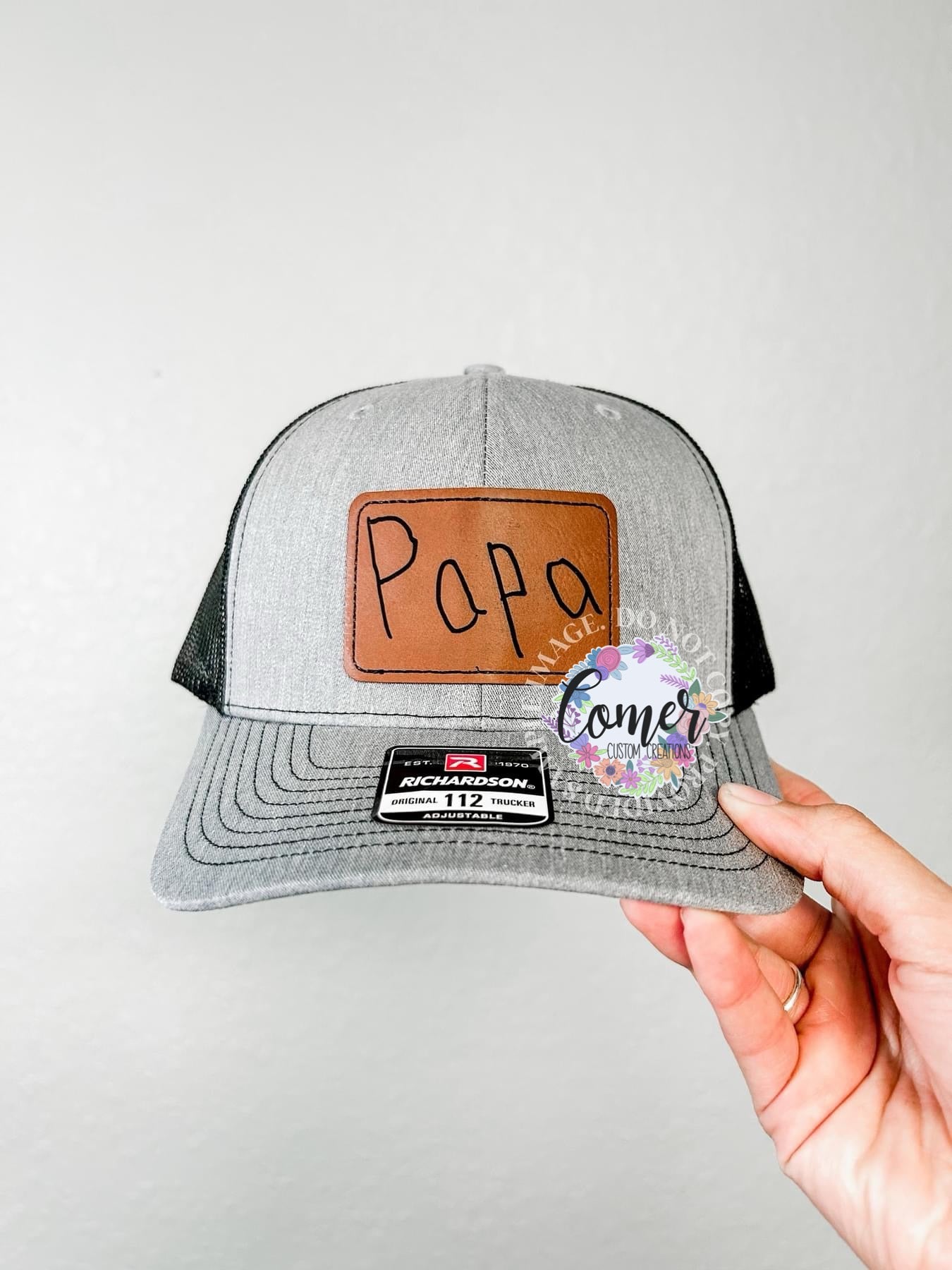 Custom Handwritten Patch Hat (PLEASE READ FULL DESCRIPTION)