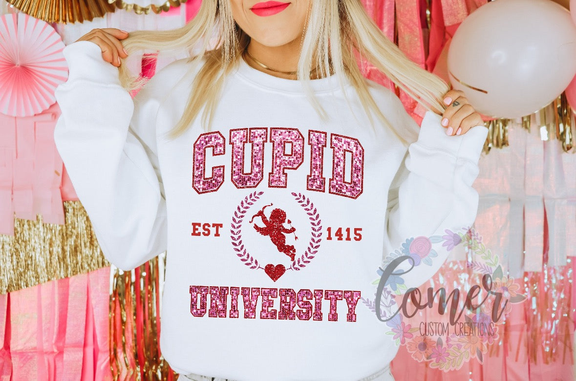 Cupid University Faux Sequins