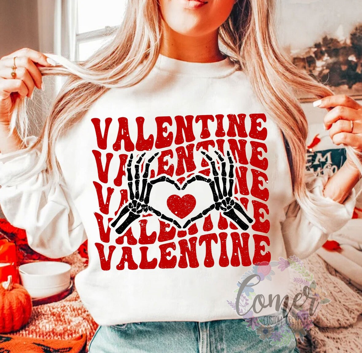Valentine Skull Heart