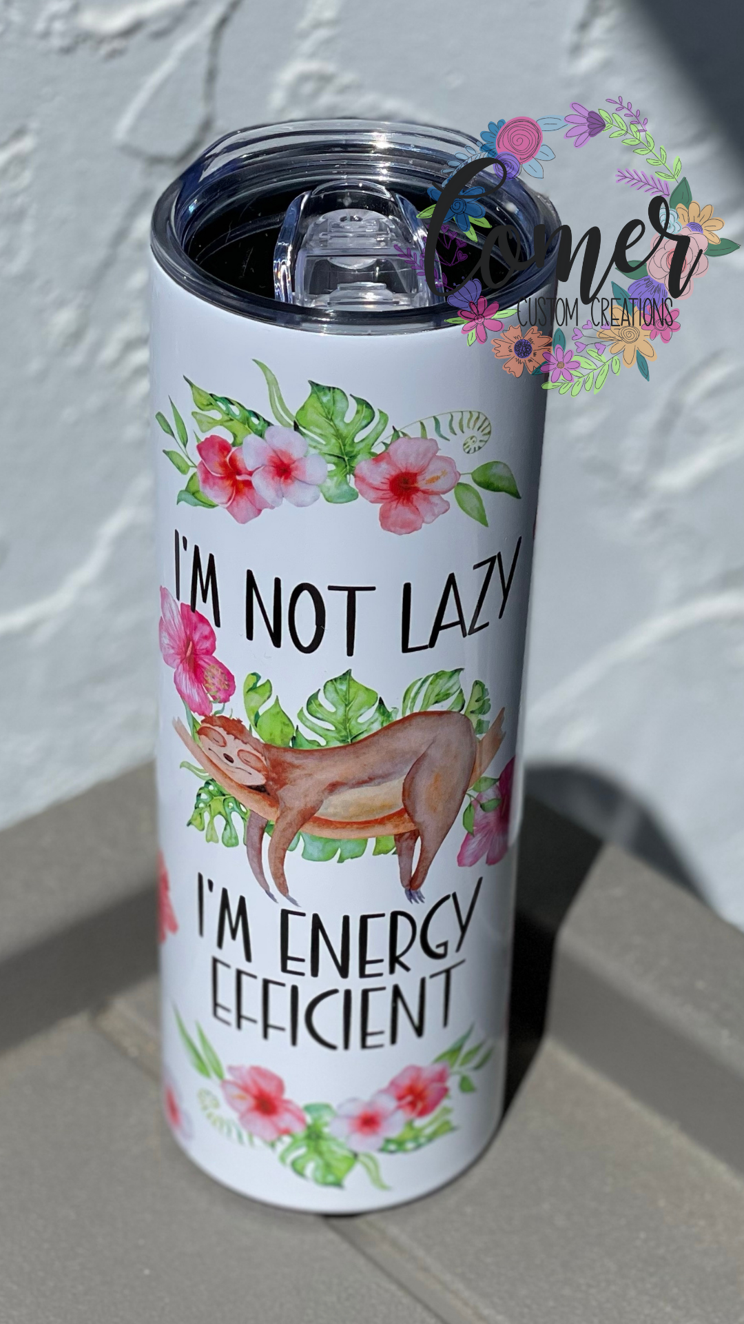 Sloth Energy Tumbler