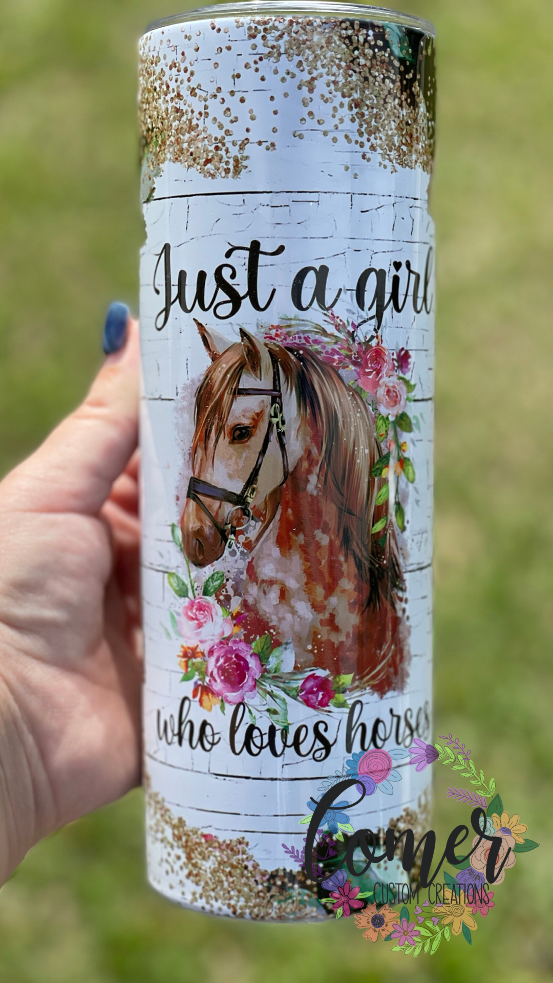 Just A Girl Who Loves Horses Tumbler