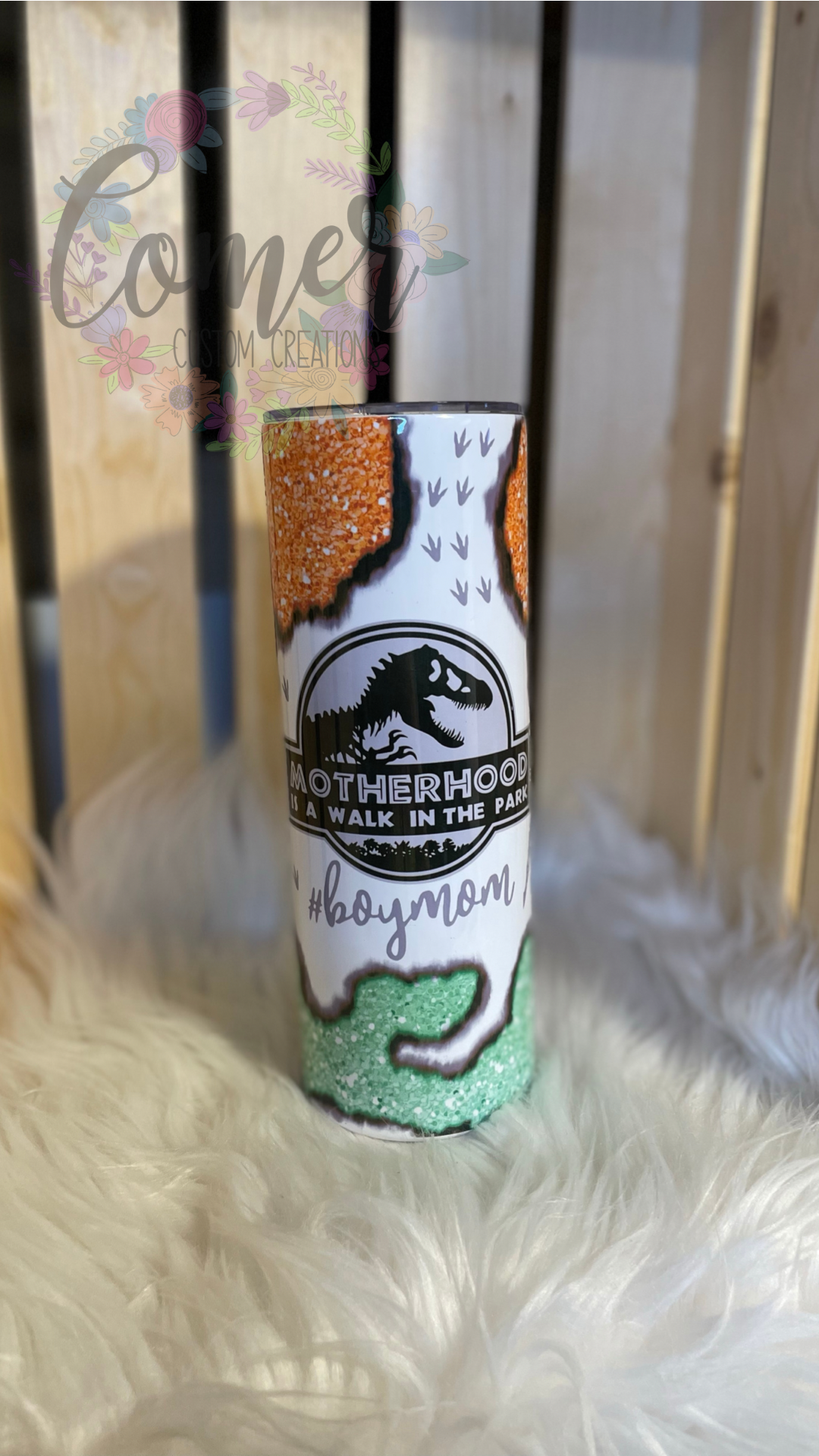 Motherhood is a walk in the park #boymom Tumbler