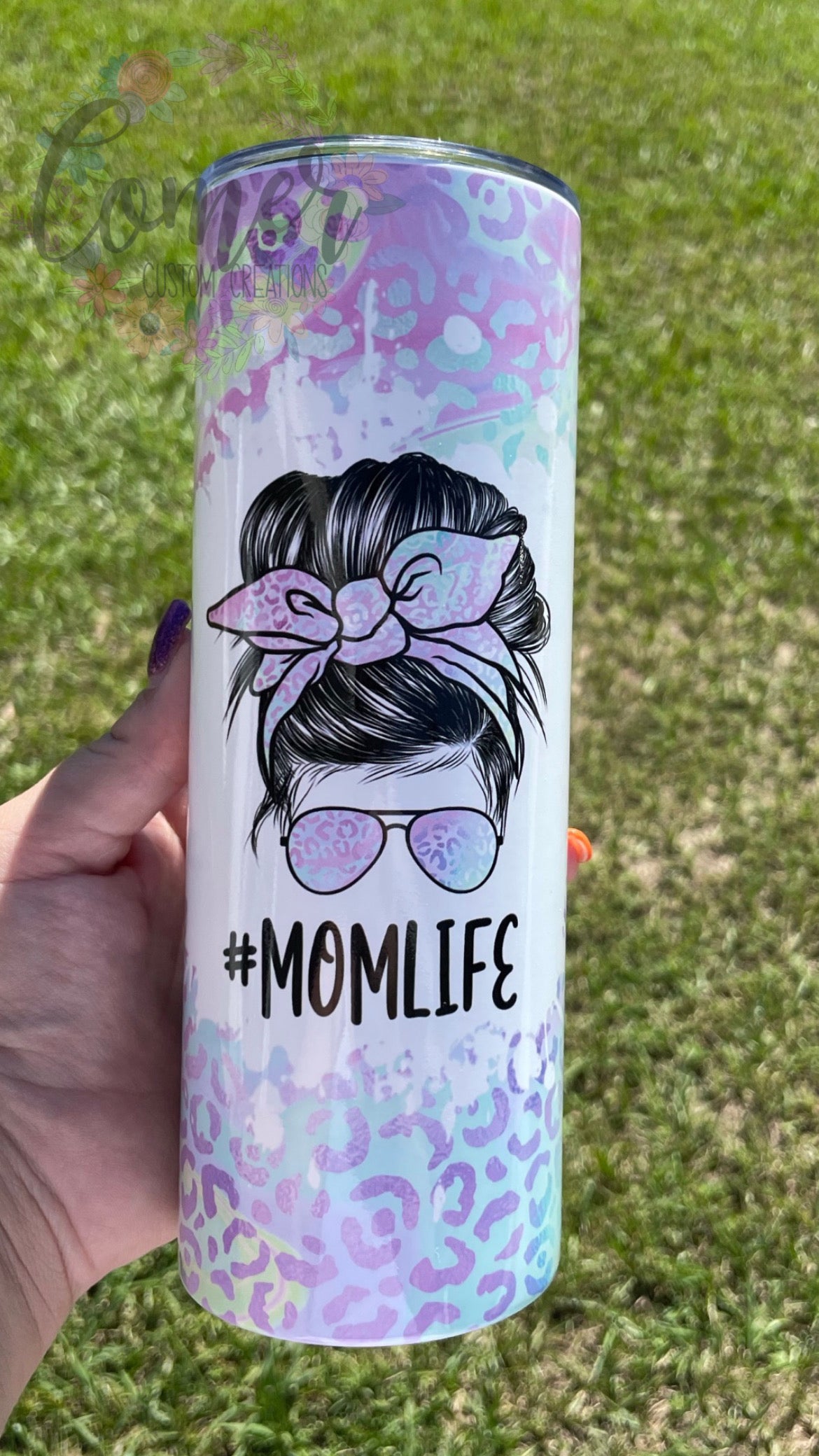 #Momlife Mom Purple 20oz Tumbler