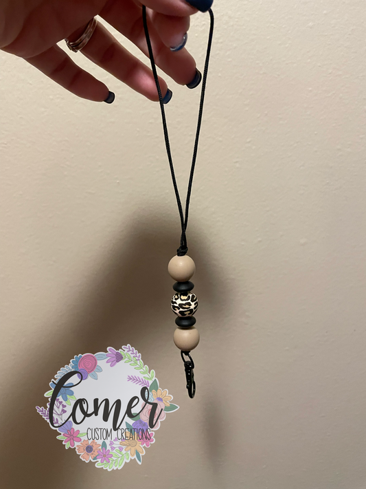 Tan Black Cheetah Freshie Hanger