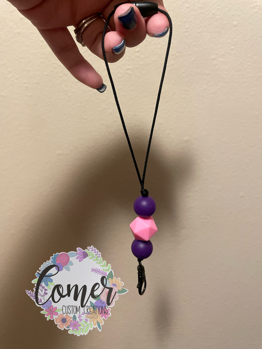 Pink and Purple Freshie Hanger