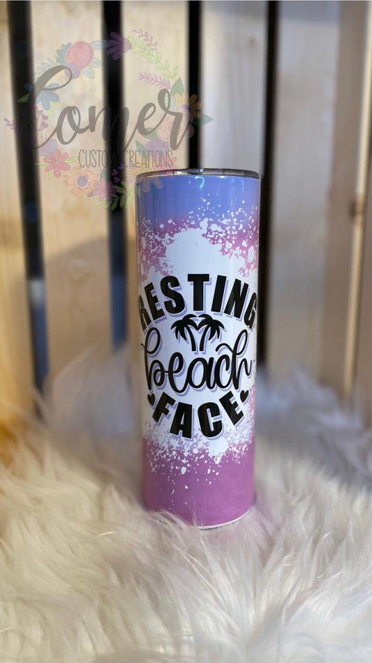 Resting Beach Face Tumbler