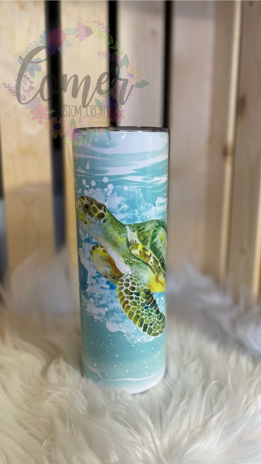 Sea Turtle Splash Tumbler