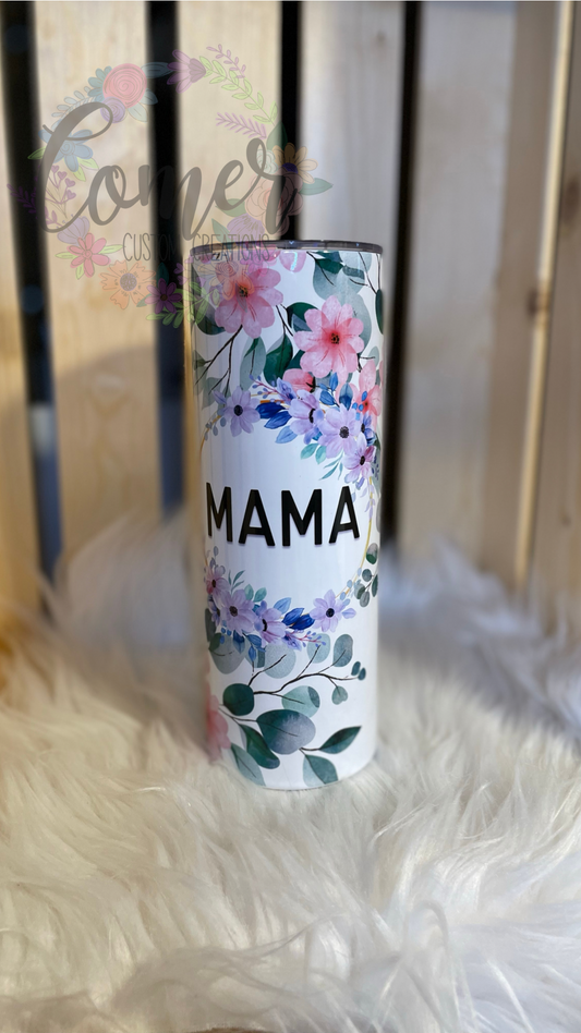 MAMA Floral Tumbler